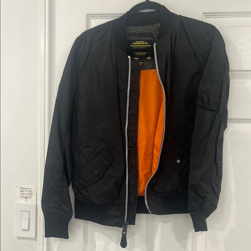 Black Alpha Bomber Jacket